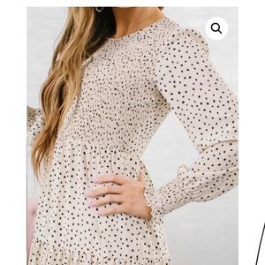 Smocked Boho Dress ~ peasant midi dress